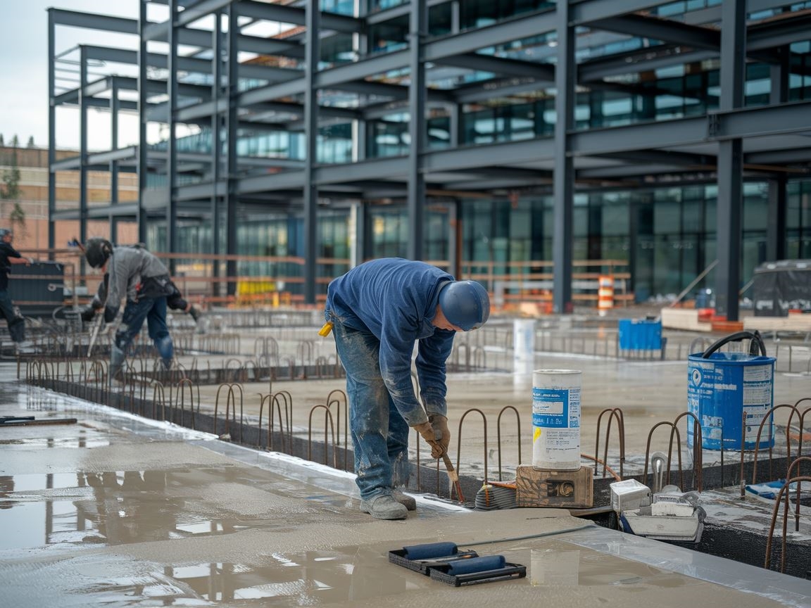 Fundamenty zabezpieczane przed wilgocią specjalistycznym środkiem
